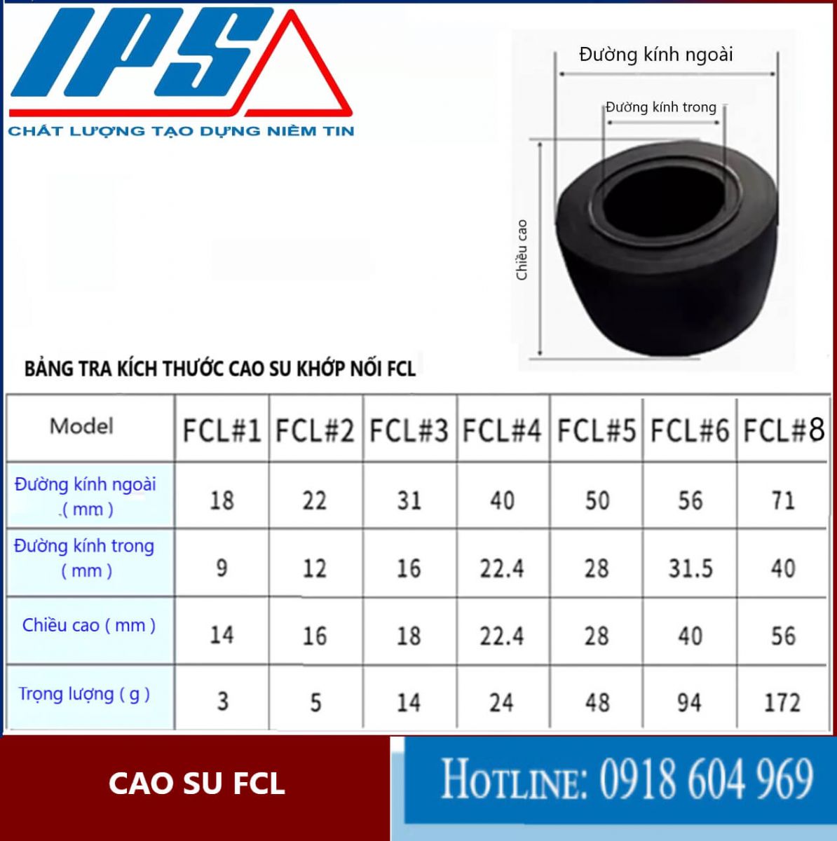 Cao su FCL-9(100)